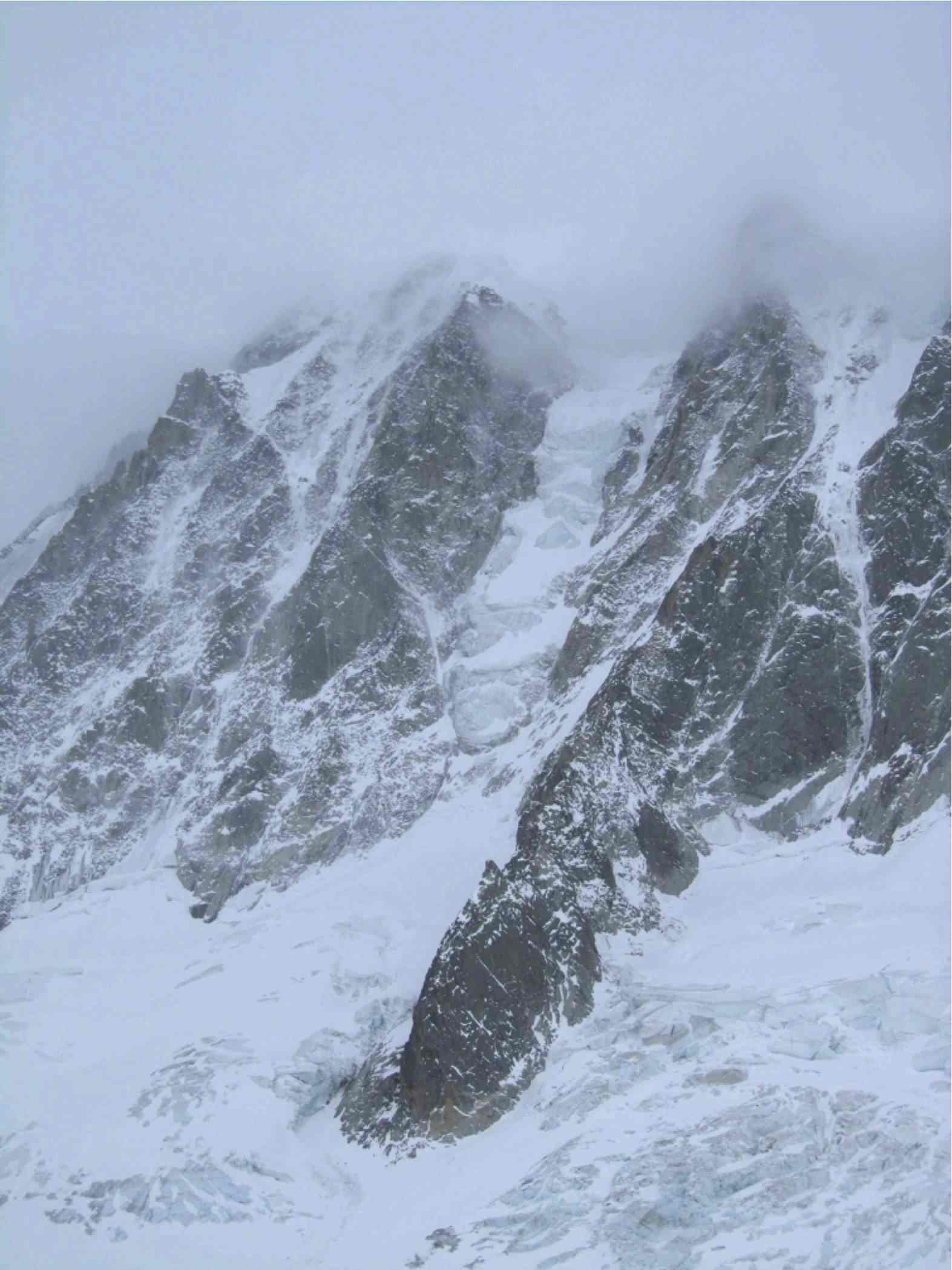 Face N des courtes : depuis le glacier d'Argentière