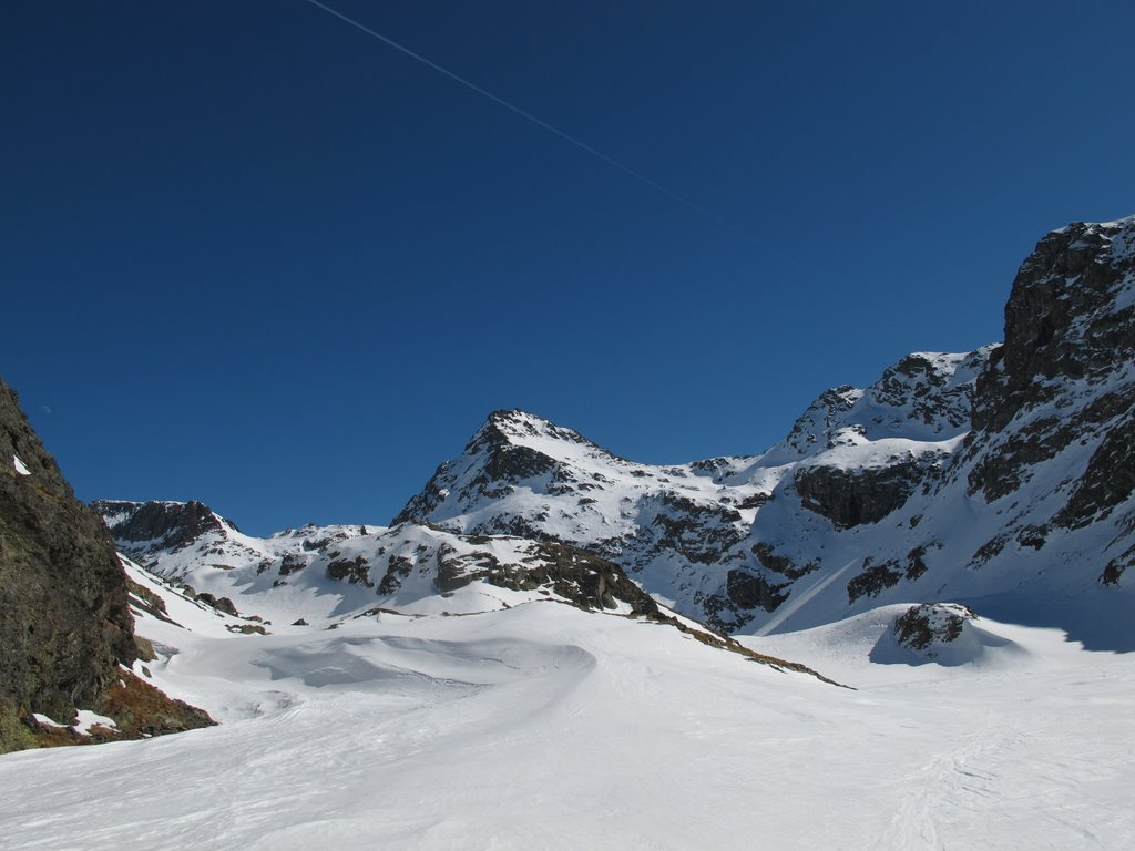 Etat d'enneigement sur Le Pic de Domènon.