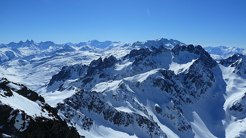 Bec d'Arguille : Pano depuis le sommet.