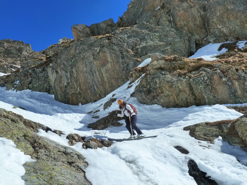 Bec d'Arguille : Le petit ressaut du bas.