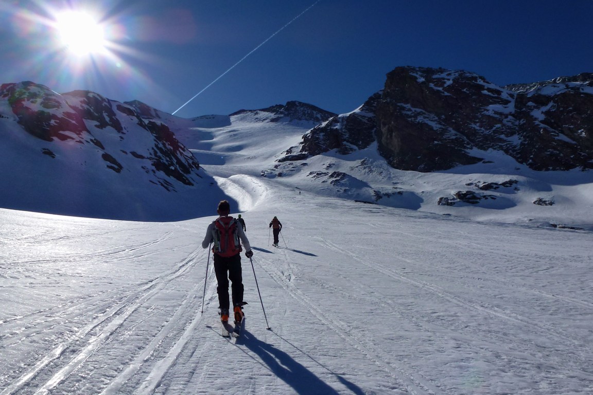 Glacier des sources de L'Isère : Nous allons bientôt aborder la zone glaciaire.