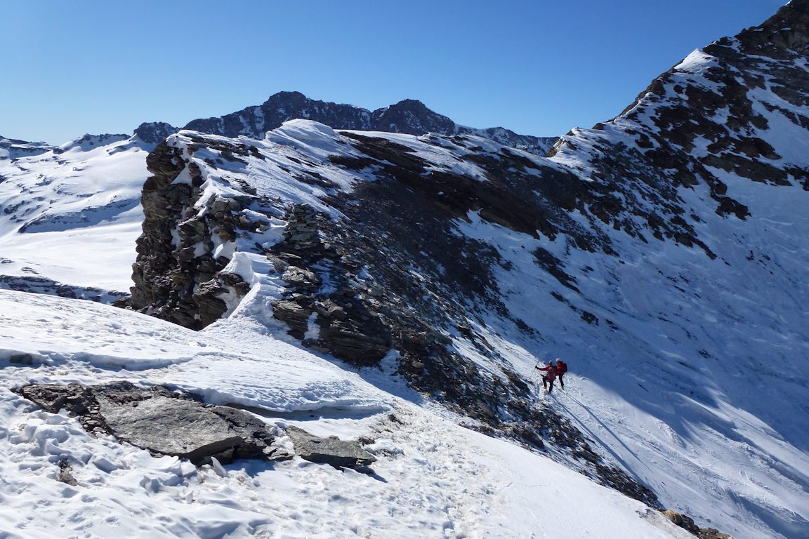 Col du Montet : Après la pause casse-croûte, avant de basculer versant N.