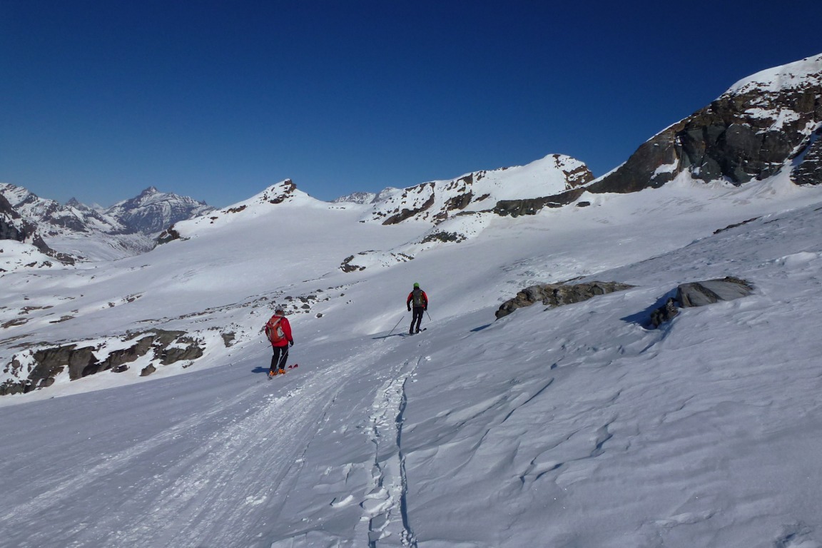 Traversée vers l'est : Pour rejoindre le glacier des sources de l'Isère.