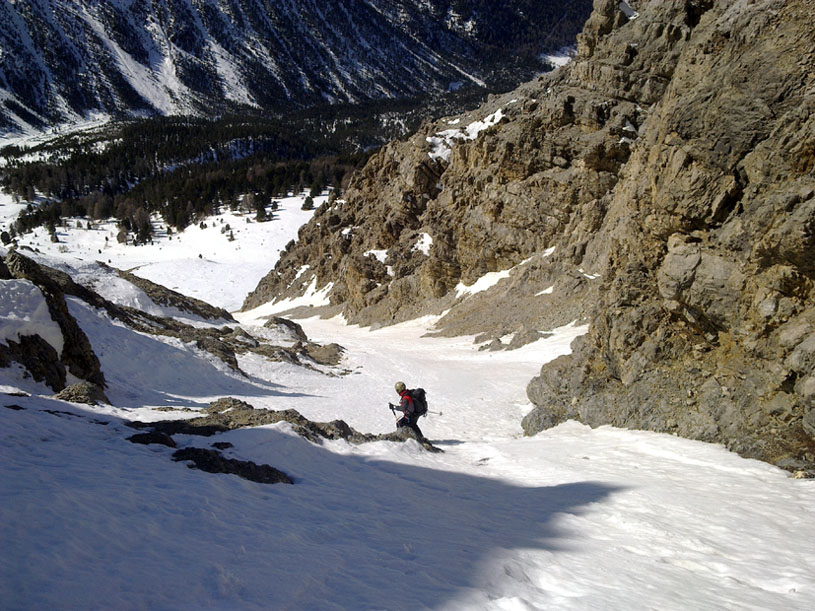 Couloir SW de Chaude Maison : Belle ambiance