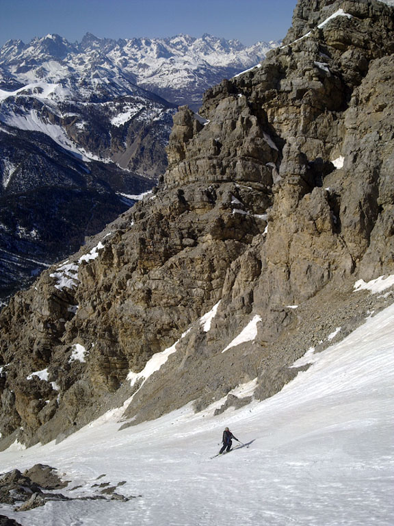 Couloir SW de Chaude Maison : toujours cette superbe ambiance