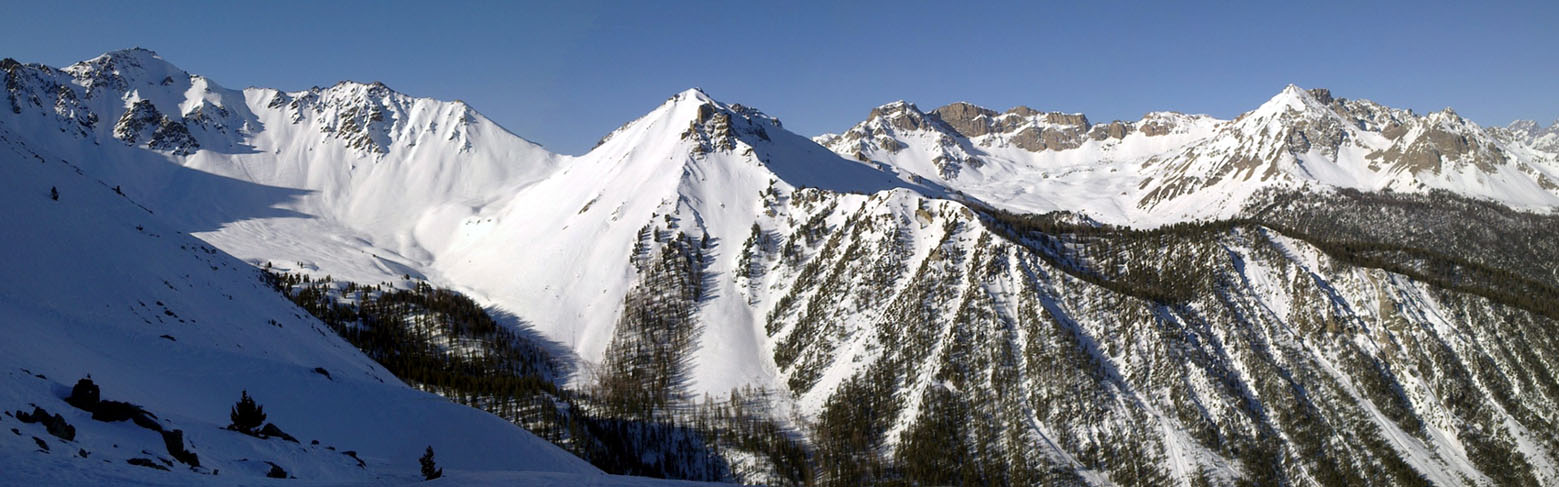 Pano Col Perdu : Côte Belle, Col Perdu, l'Arpelin, grand et petit Peygu