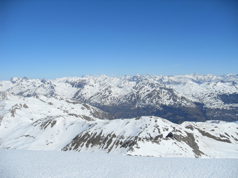 Cime de la Condamine : vue en direction du Mont Blanc