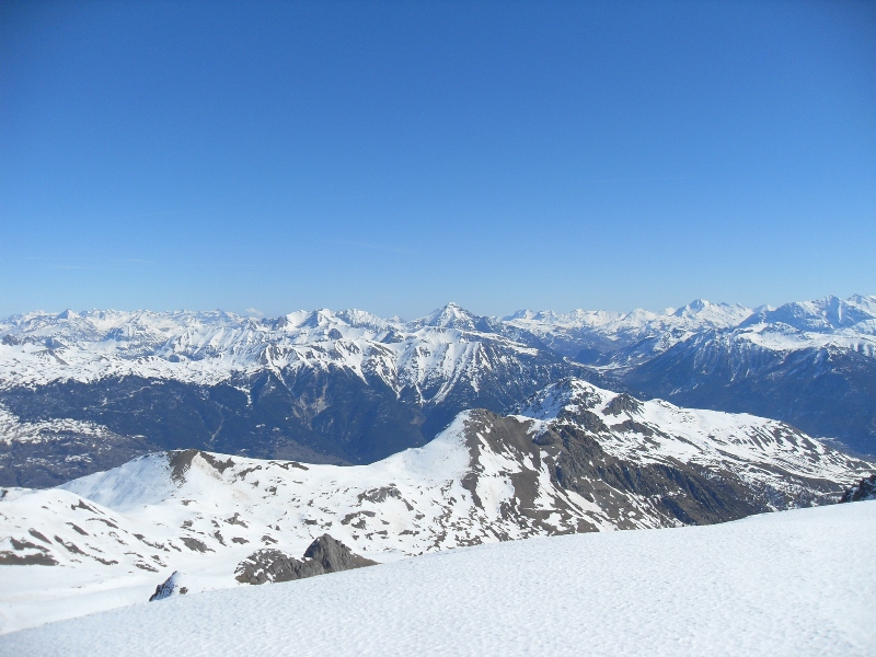 Cime de la Condamine : vue en direction du Chaberton