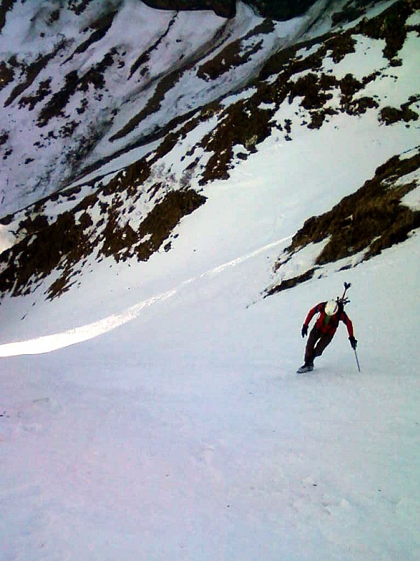 Montée du couloir de l'Y