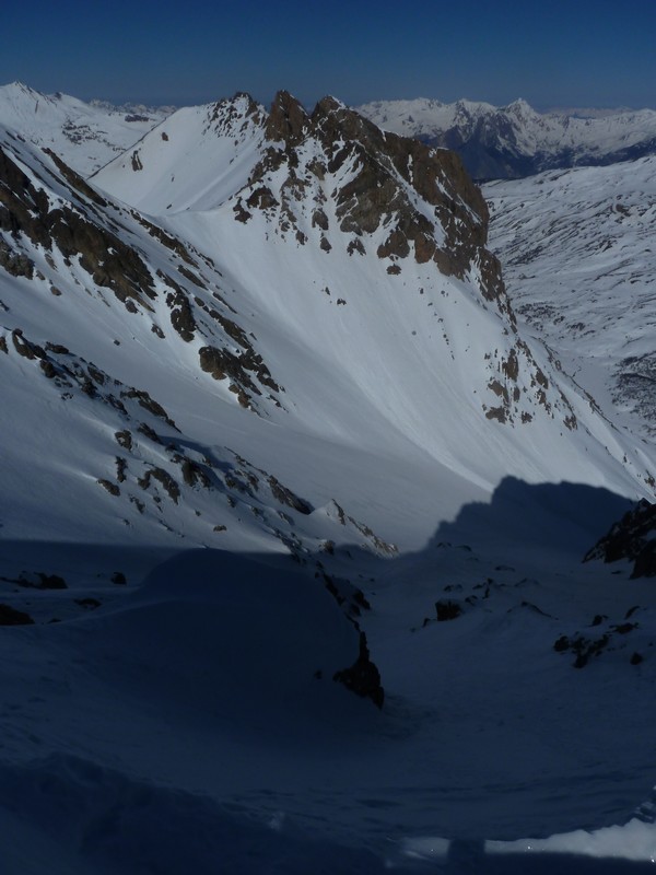 Pointe d'Orient : Couloir N du col 2752