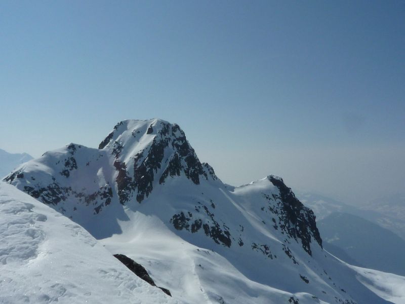 Charlanon : la Charlanon vue du col de la Glière. vu sur le couloir Nord.