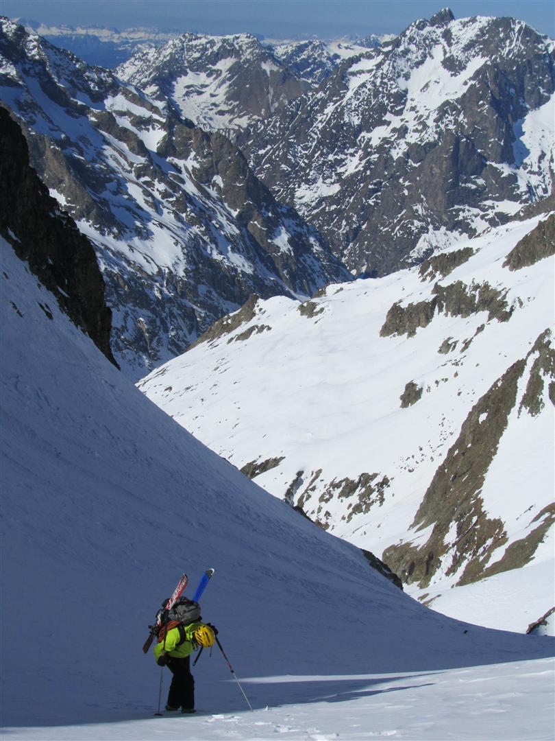 arrivée à la brèche de l'Olan : à 2950 m
