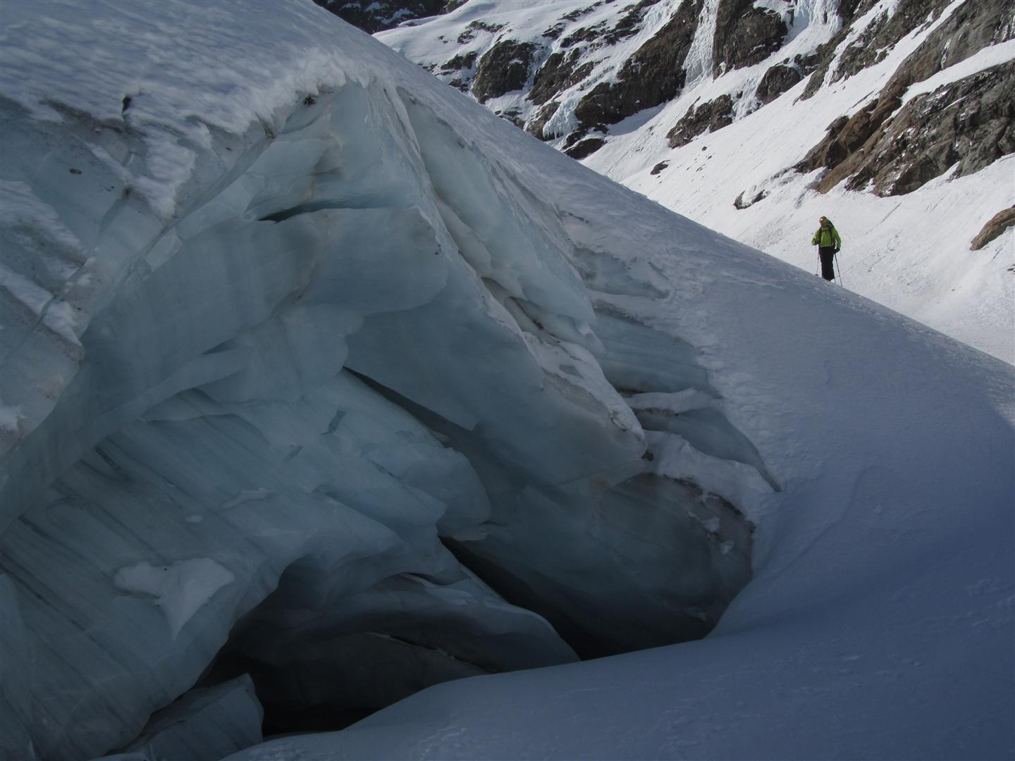 à 2500 m : sur la langue terminale du glacier des Sellettes à 2500 m