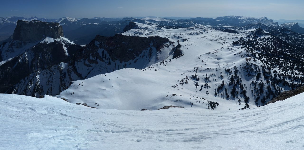 Grand Veymont : Descente face sud, quelle vue!!