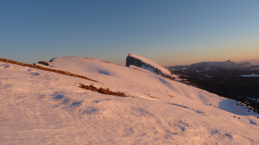 Changement de lumière : Grand Veymont en habits du soir