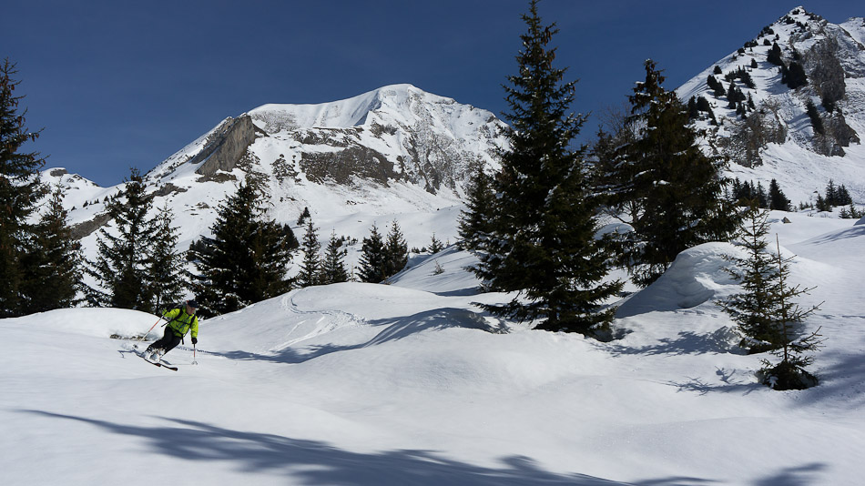 Sous l'aiguille de Serraval : on se régale