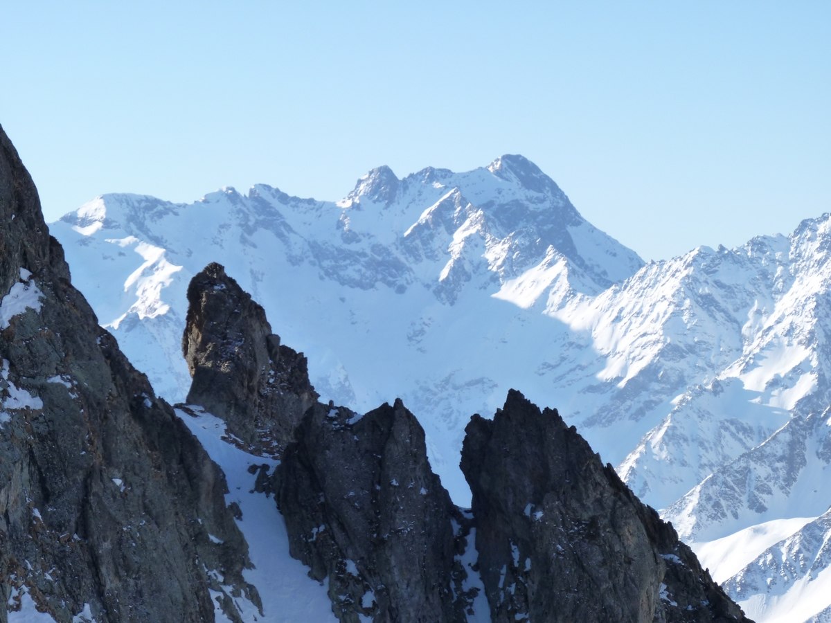 Panorama : Des moutières à Chaillol en fond
