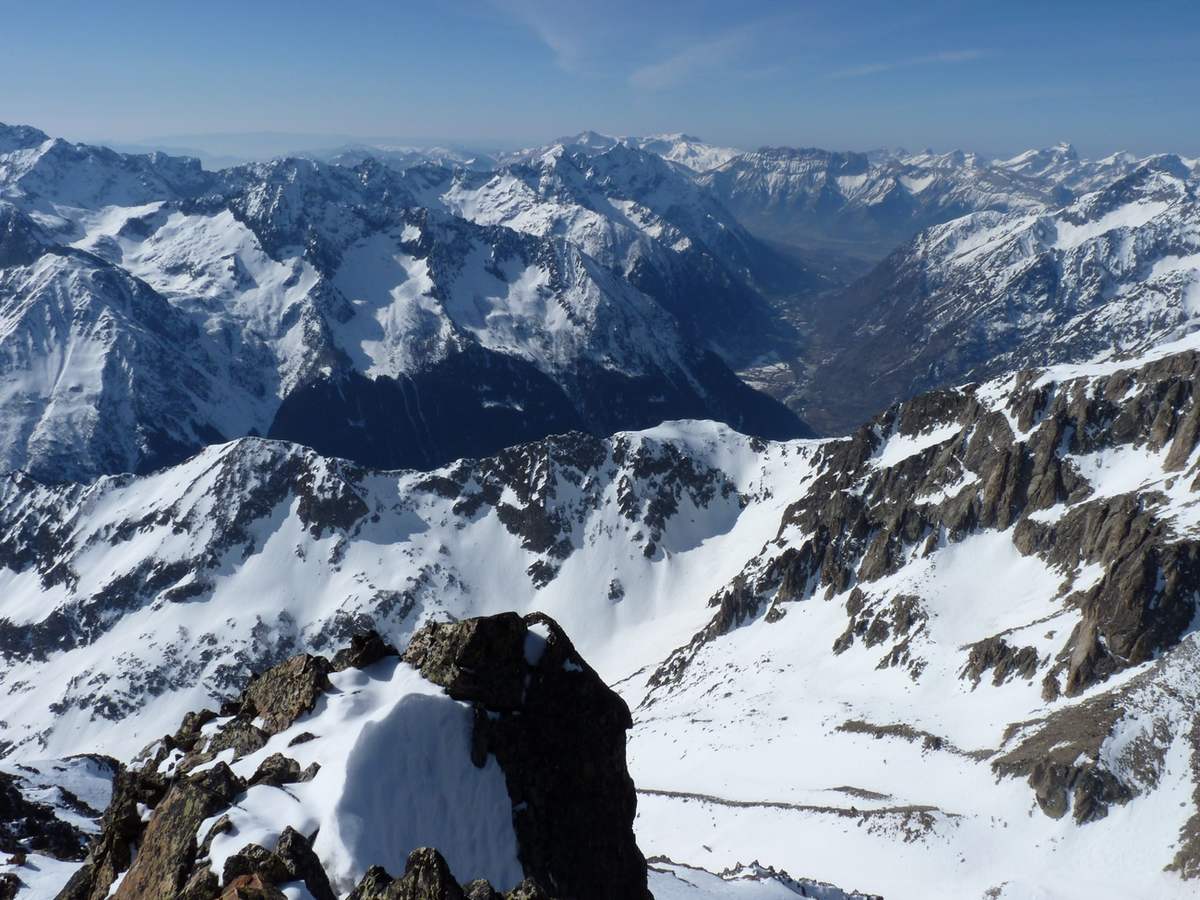 Paysage : Col de Colombes au premier plan