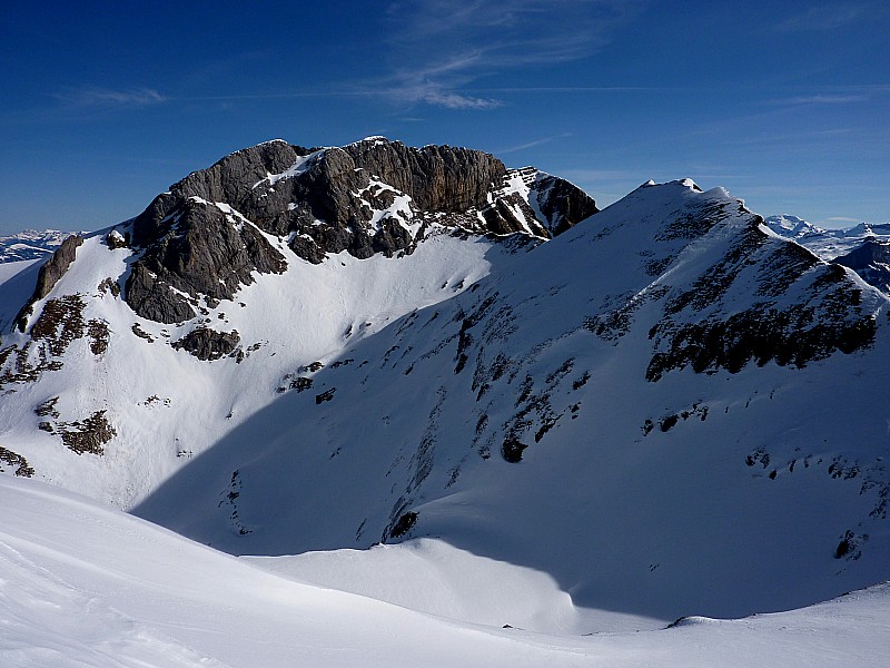 Tête de la Forclaz : sommet de la combe des Nants depuis le col