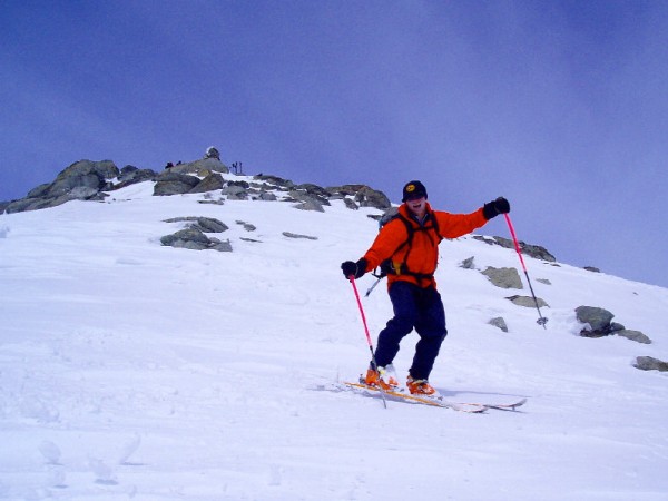 Ski sous le sommet : Le meilleur passage entre le sommet et le collu 3200m