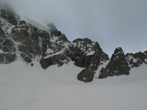 couloir : l'objectif du jour, le col de Coste Rouge et son couloir terminal