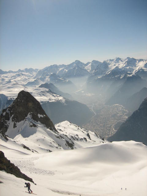 col de la portette : en arrivant au col