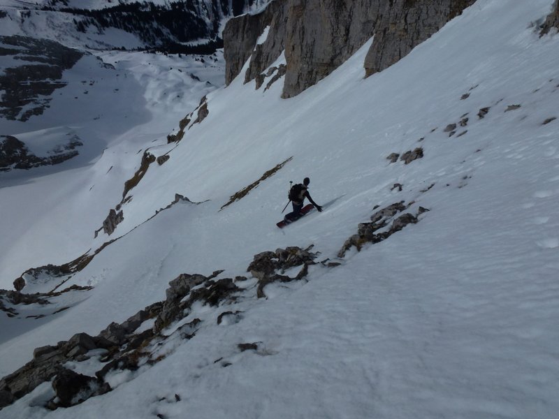 Couloir SW : Premier virage