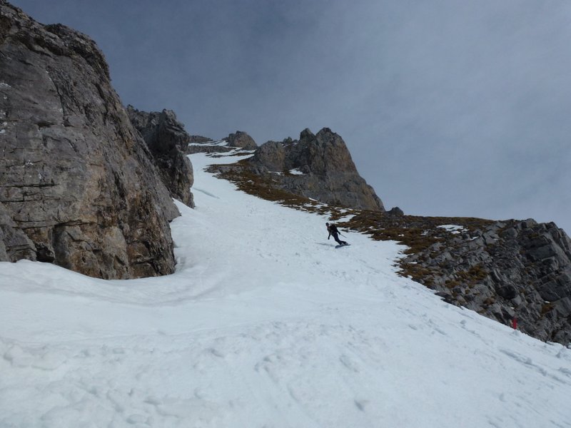 Couloir SW : Sortie du couloir