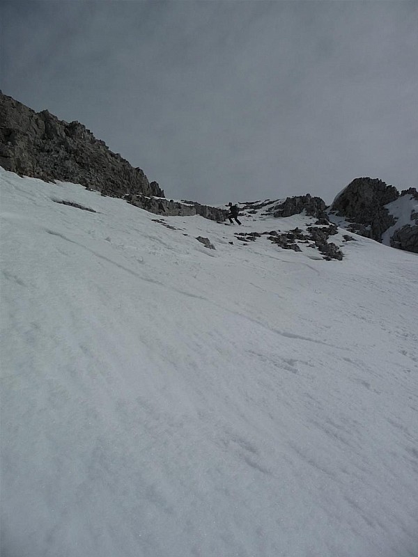 Pte de Bellacha SW : Pierre au départ, un peu raide quand même...