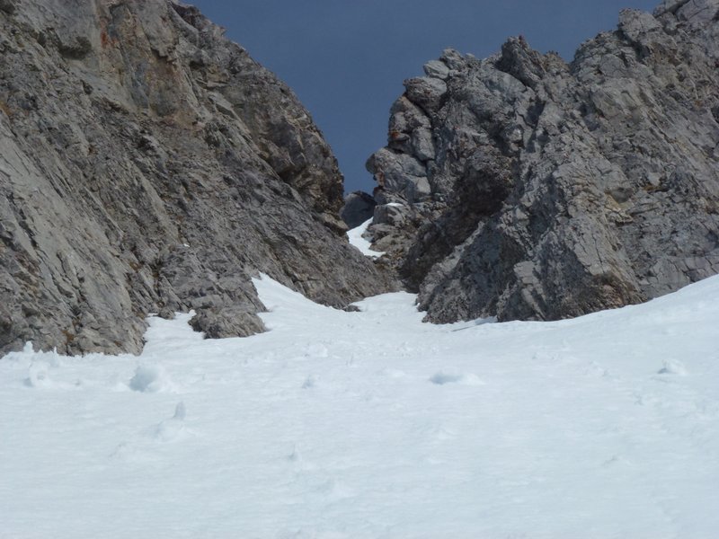 Couloir SW : La sortie directe