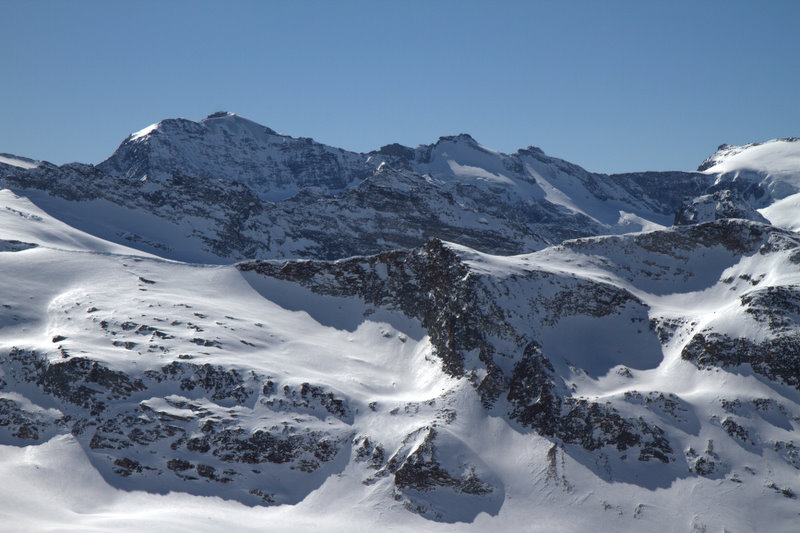 Gros plan : sur la Grande Ciamarella : bien sèche !