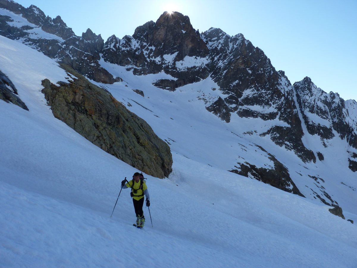 La Rouye : Du col du baton au couloir du Sorcier