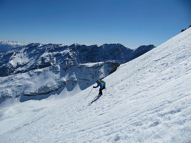 sous la crête de Prarol : bon ski !