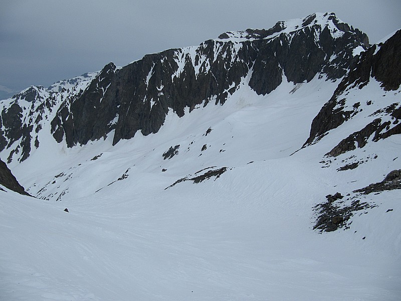 La Pointe Alphonse Favre : depuis le col des Aiguilles Crochues.