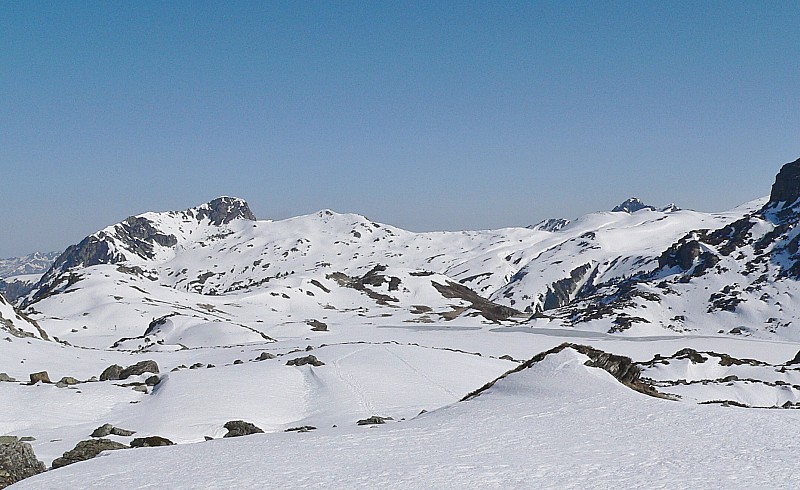 Etangs de Fontargente : toujours sous la neige .