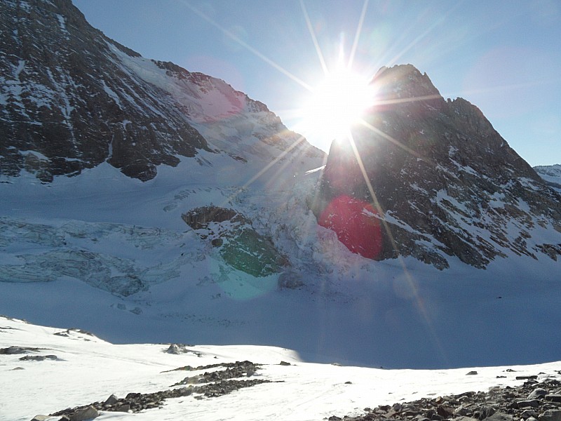 Col de la Grande Casse : glacier de rosolin et col de la grande casse
