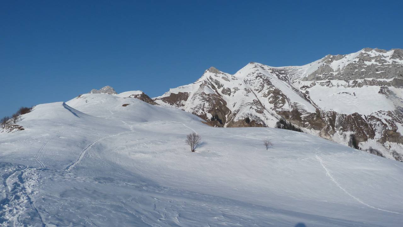 Plan de la Limace : Avant la descente sur le sentier d'été