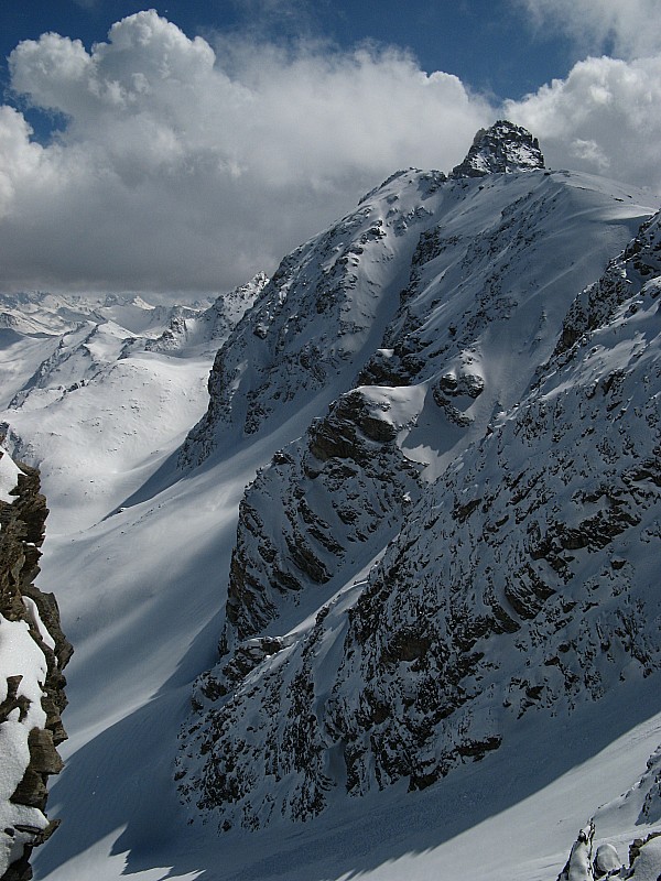 Vue vers le sud : Vue avant le sommet de la Turge