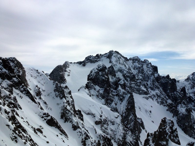 Crête de la Balme : Vue sur le Grand Pic au sommet