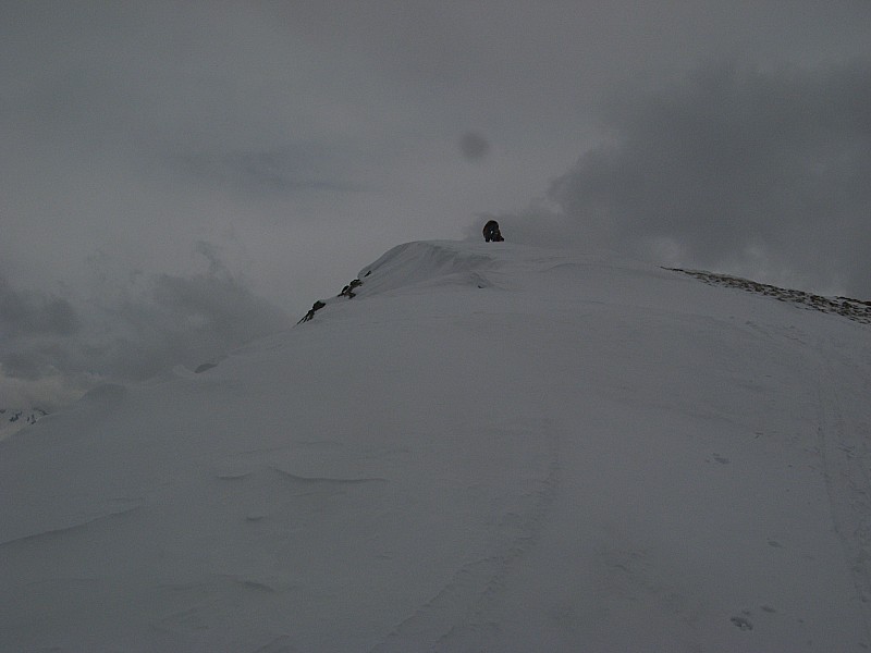 Pente W Cime de la Charlie : Pente raîde ouest Cime de la Charlie vers 2500m