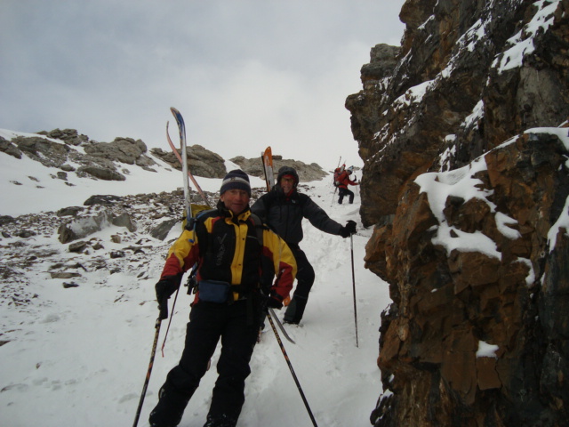 couloir SE : pas de neige mais des grands sourires