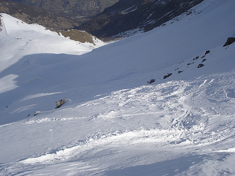 conditions barle : encore de la poudre de lourde à légère