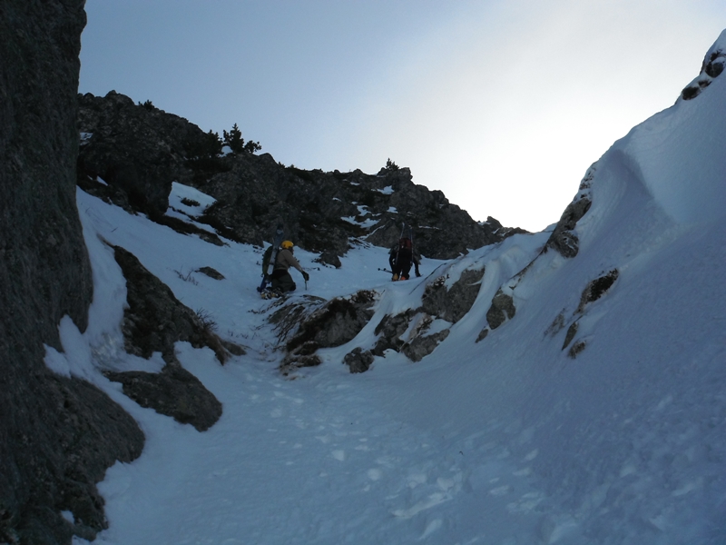 Le passage délicat : Pour la descente se sera un rappel,inutile de risquer une blessure qui gâcherait la saison.