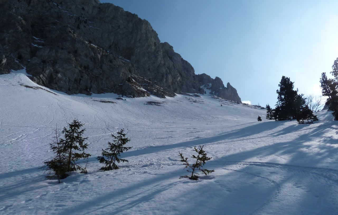 Vallon des Bachassons : En neige de printemps