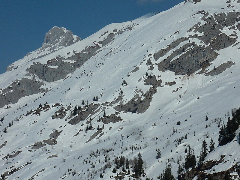Mt Charvet : La grande pente du bas en bonne moquette aujourd'hui.