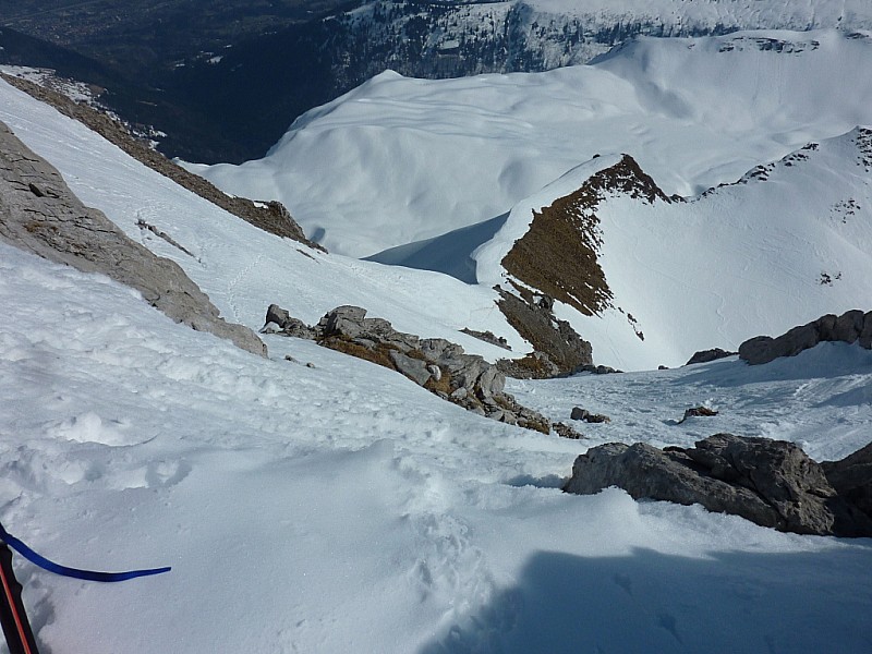 Mt Charvet : En haut de la face Sud.