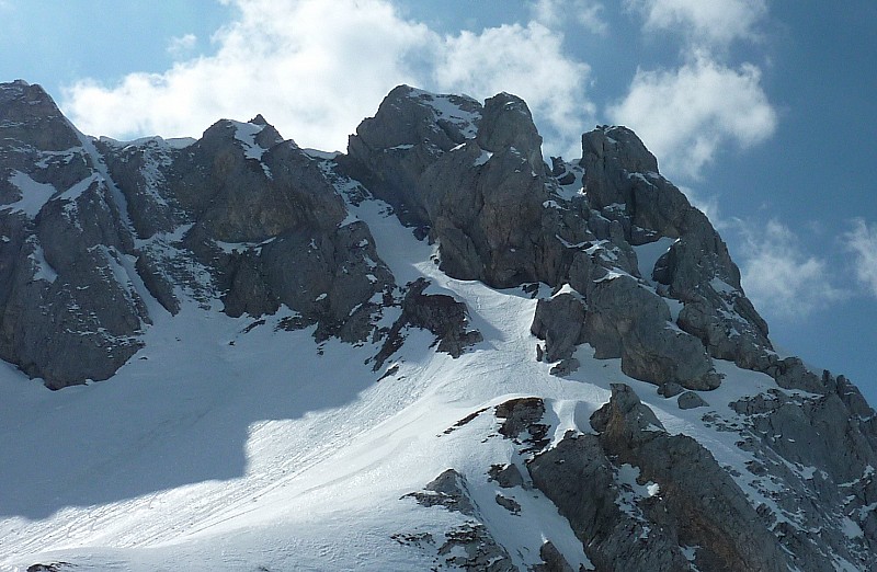 Couloir N de la Mamule : En bonnes conditions: une belle trace!