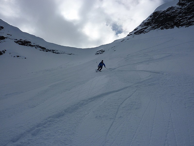 versant nord : premiers virages