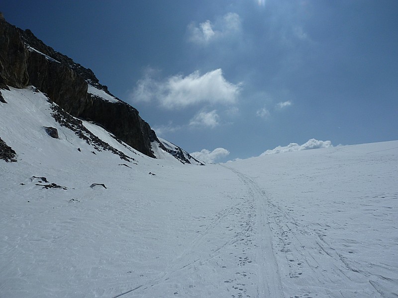 Glacier de la Roche Ferran : traversée plate