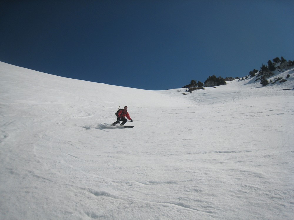 Descente de Bellefont : Neige top !